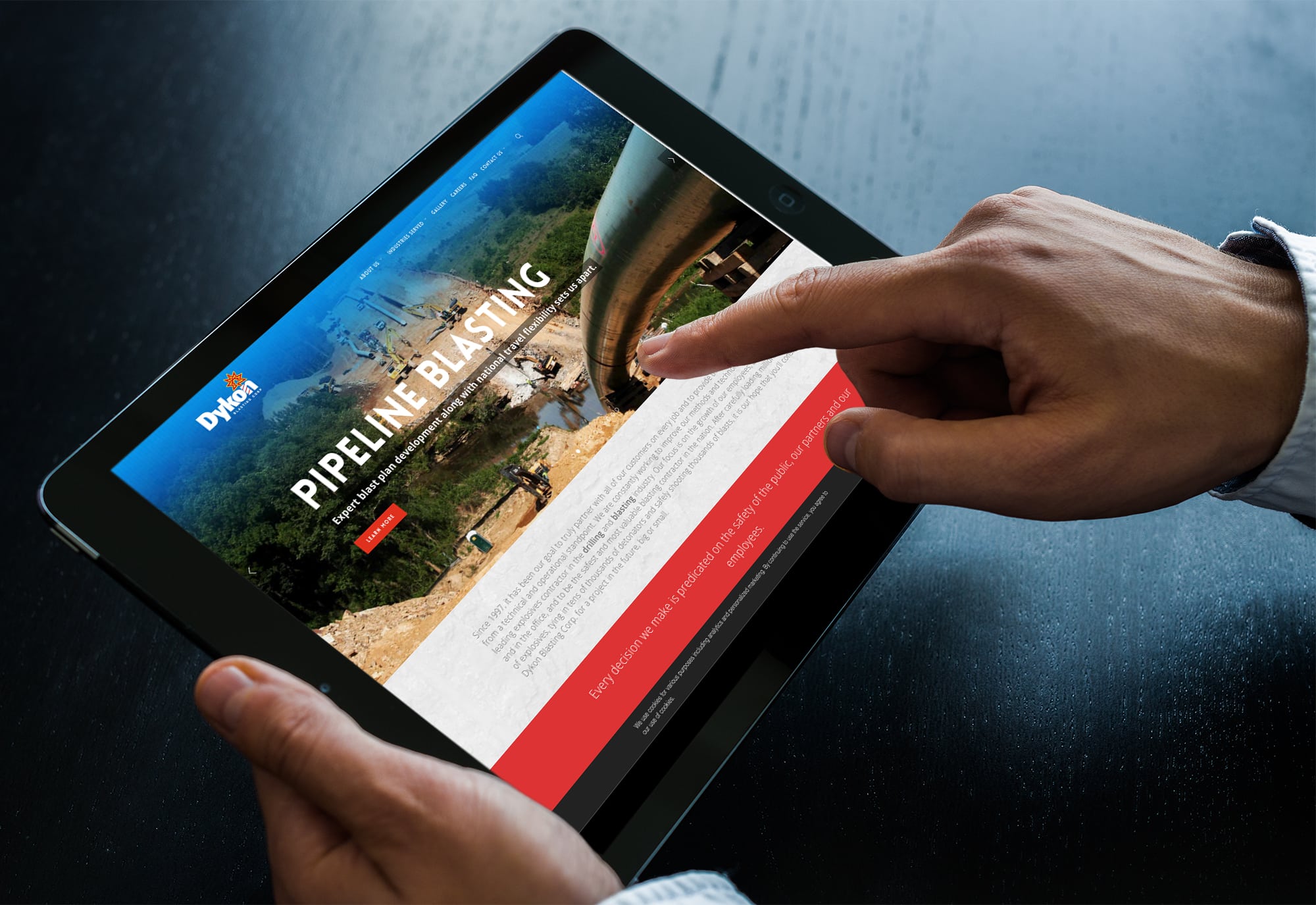 Dykon Blasting Website Design &amp; Development by Matcha Design
