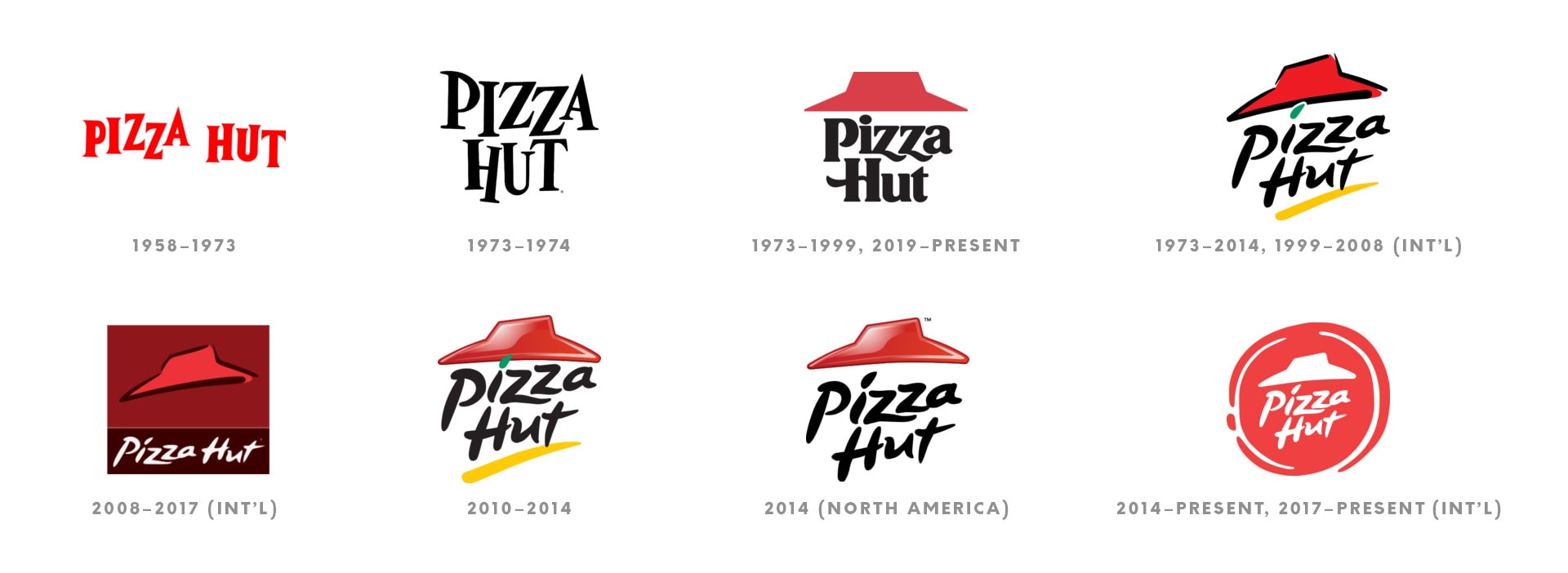 pizza hut logo variants