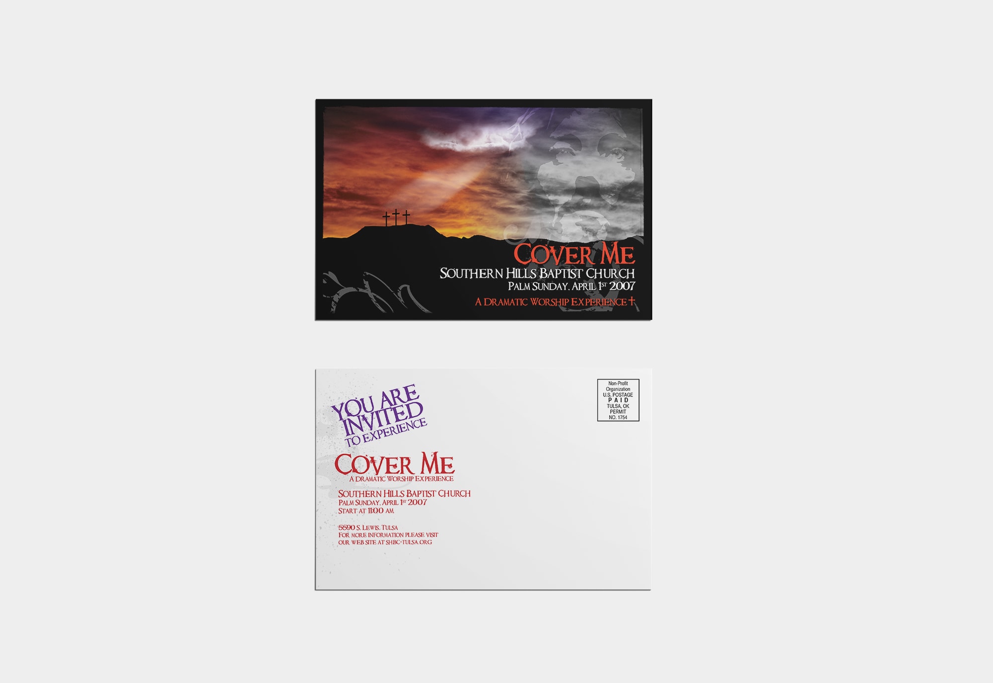 Cover Me Postcard Direct Mail Design