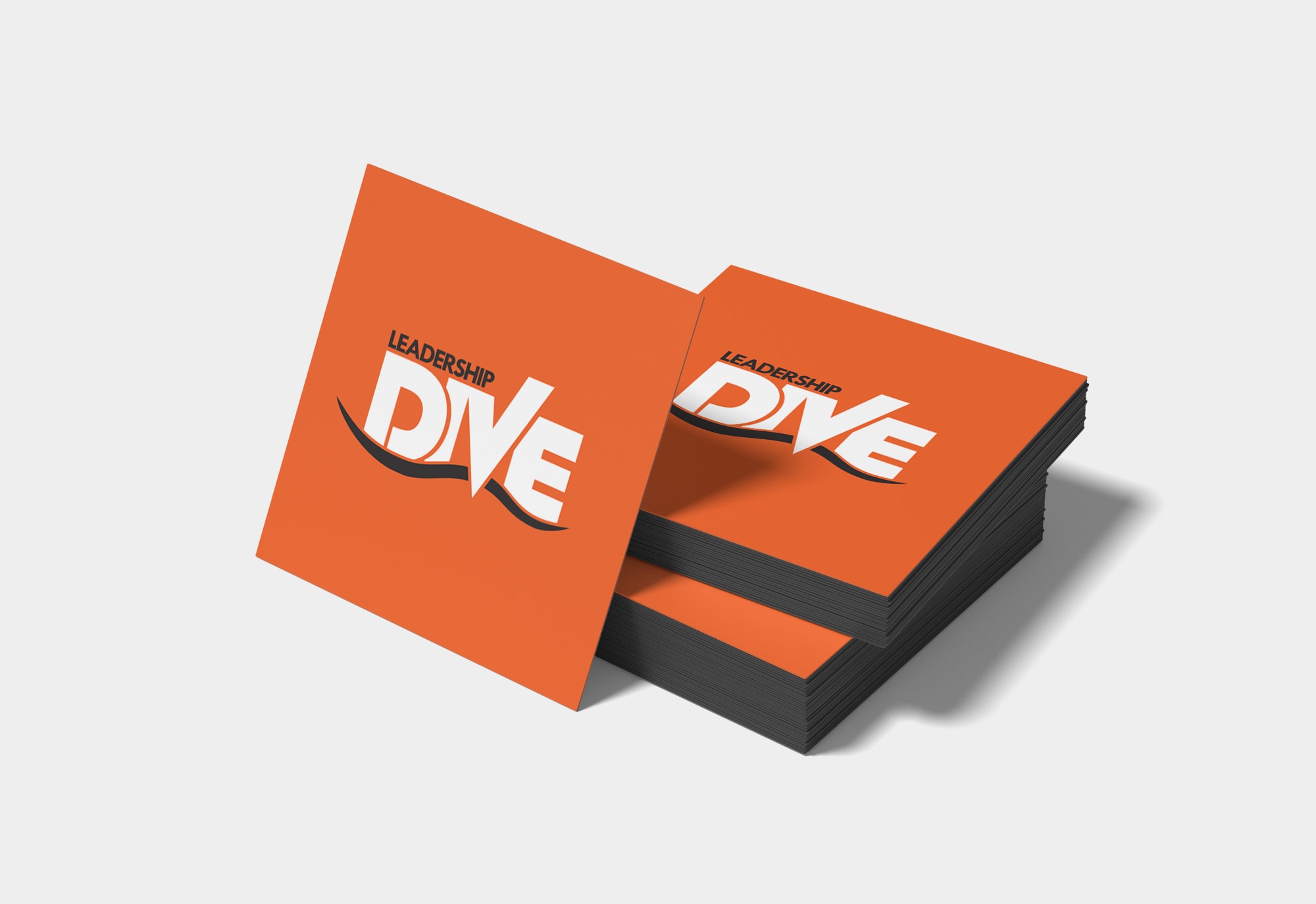 DIVE Logo Design on Cards