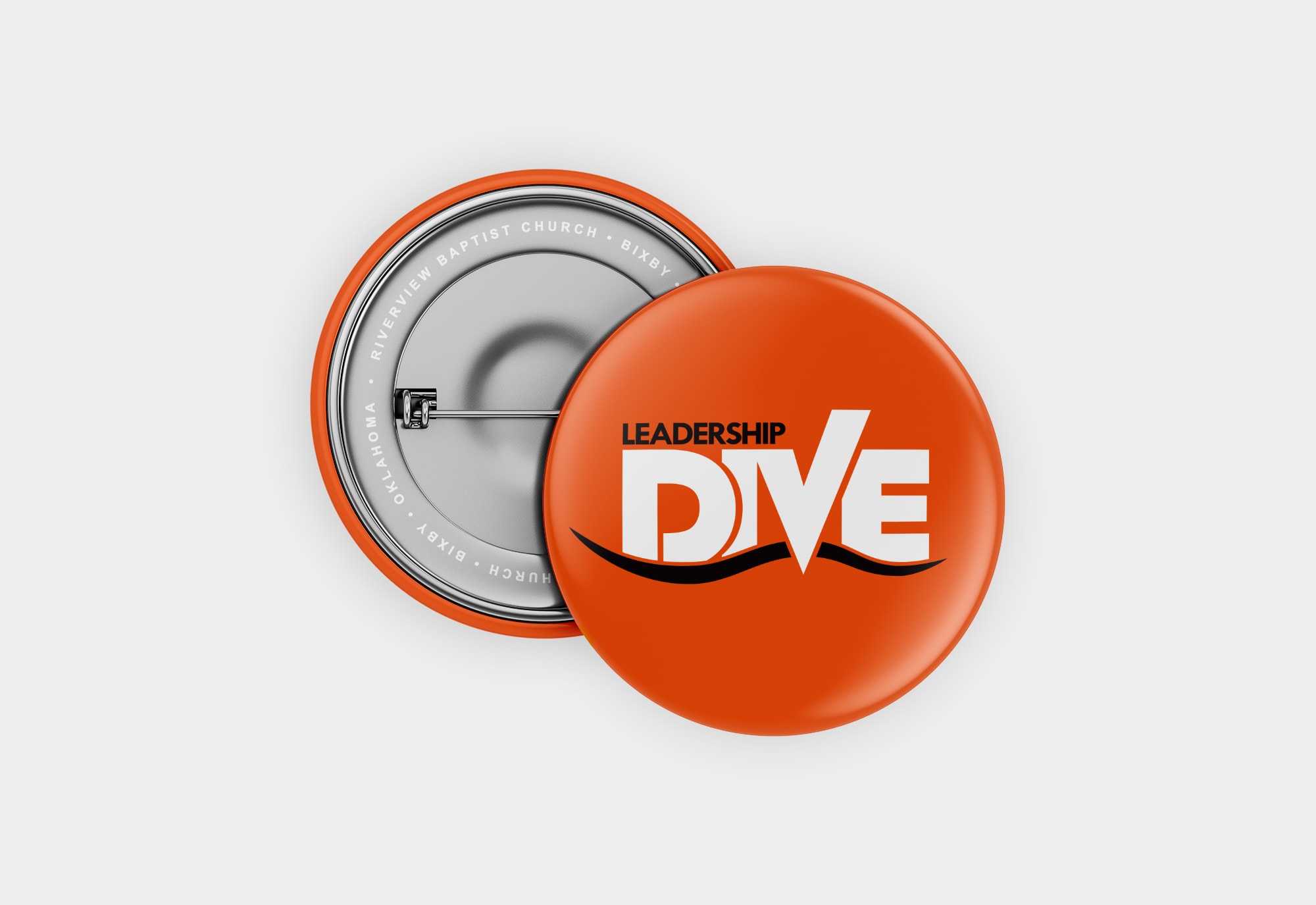 DIVE Logo Design on Button