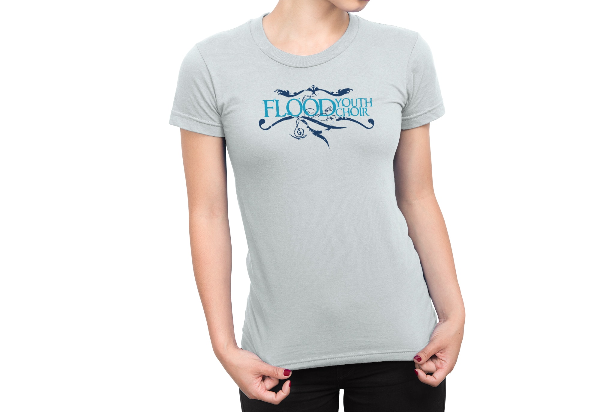 Flood Youth Choir Logo Design on Tee