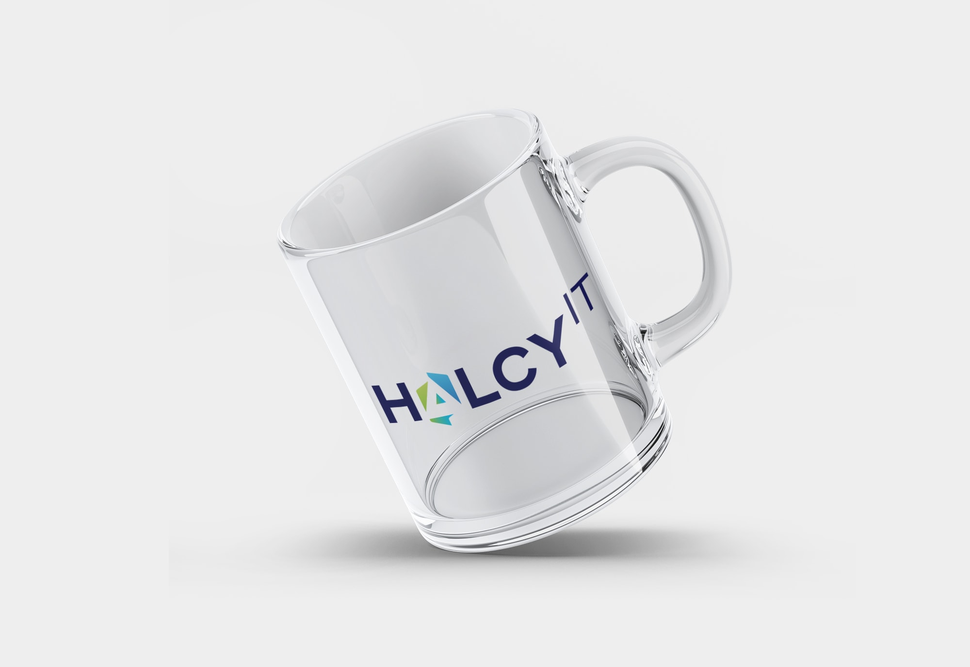 HalcyIT Logo Design on Mug by Matcha Design