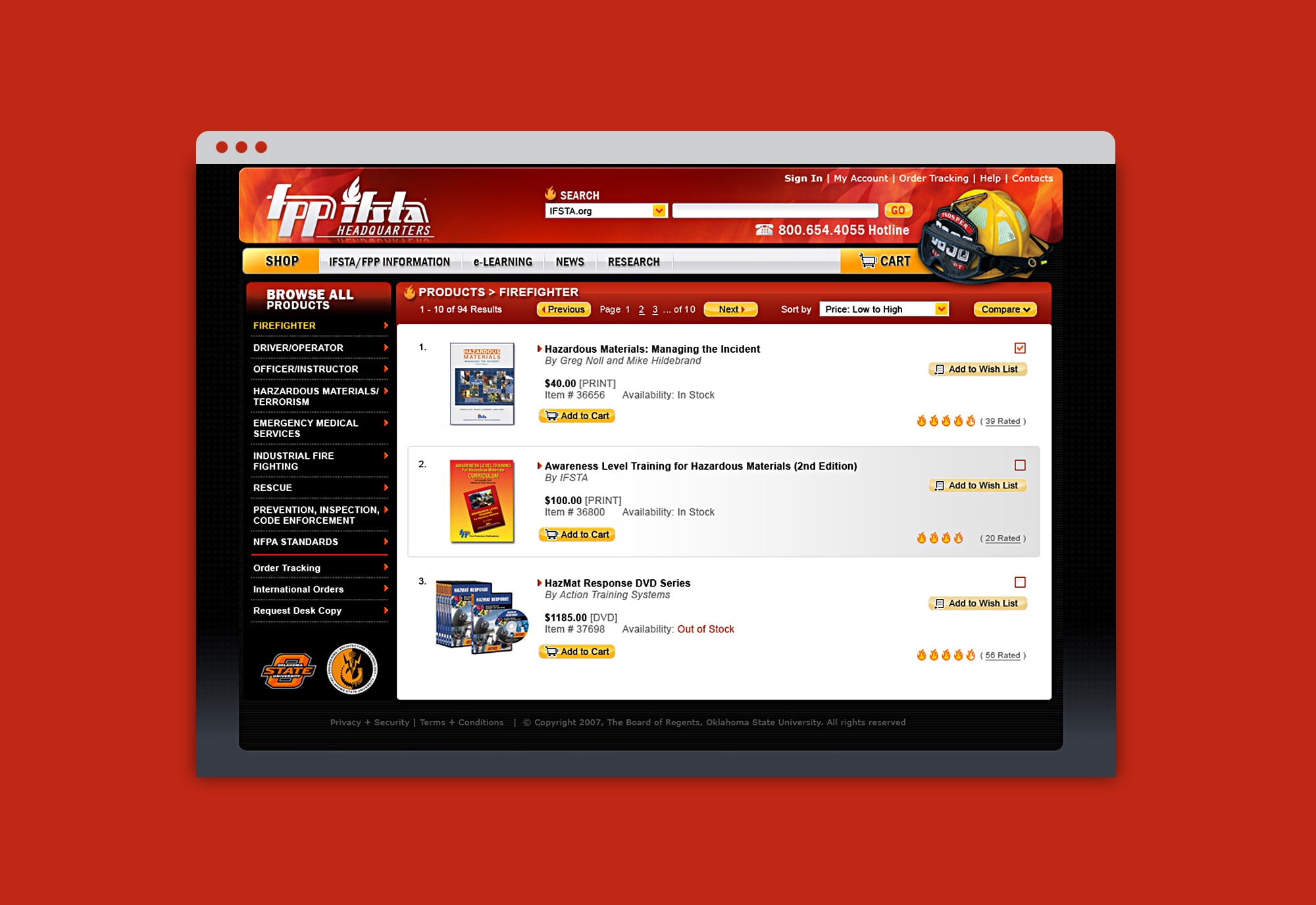 IFSTA FPP Website Design