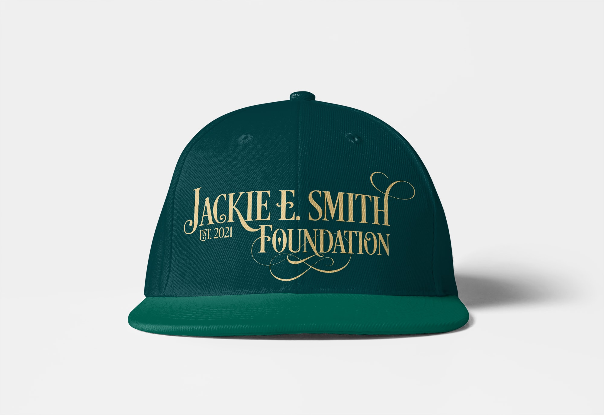 Jackie E. Smith Foundation Logo Design on Baseball Cap