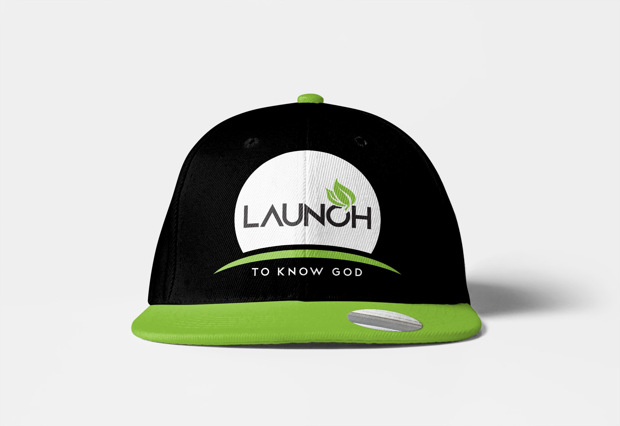 Launch Logo Design on Baseball Cap