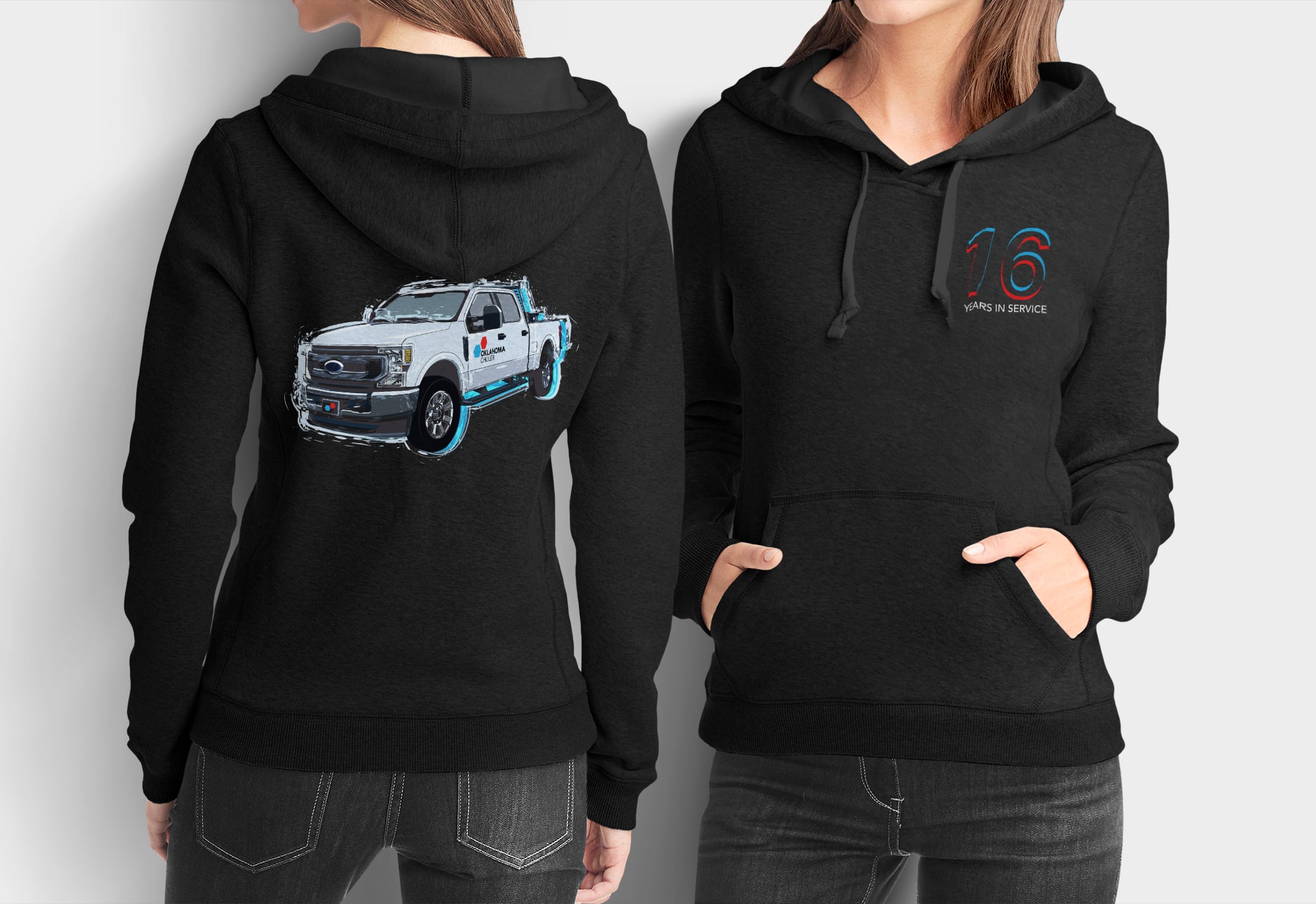 Oklahoma Chiller&rsquo;s 16th Anniversary Women's Graphic Hoodie Design