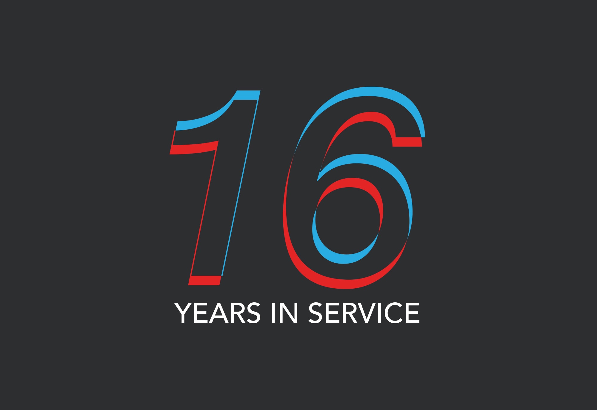 Oklahoma Chiller&rsquo;s 16 Years in Service Logo Design