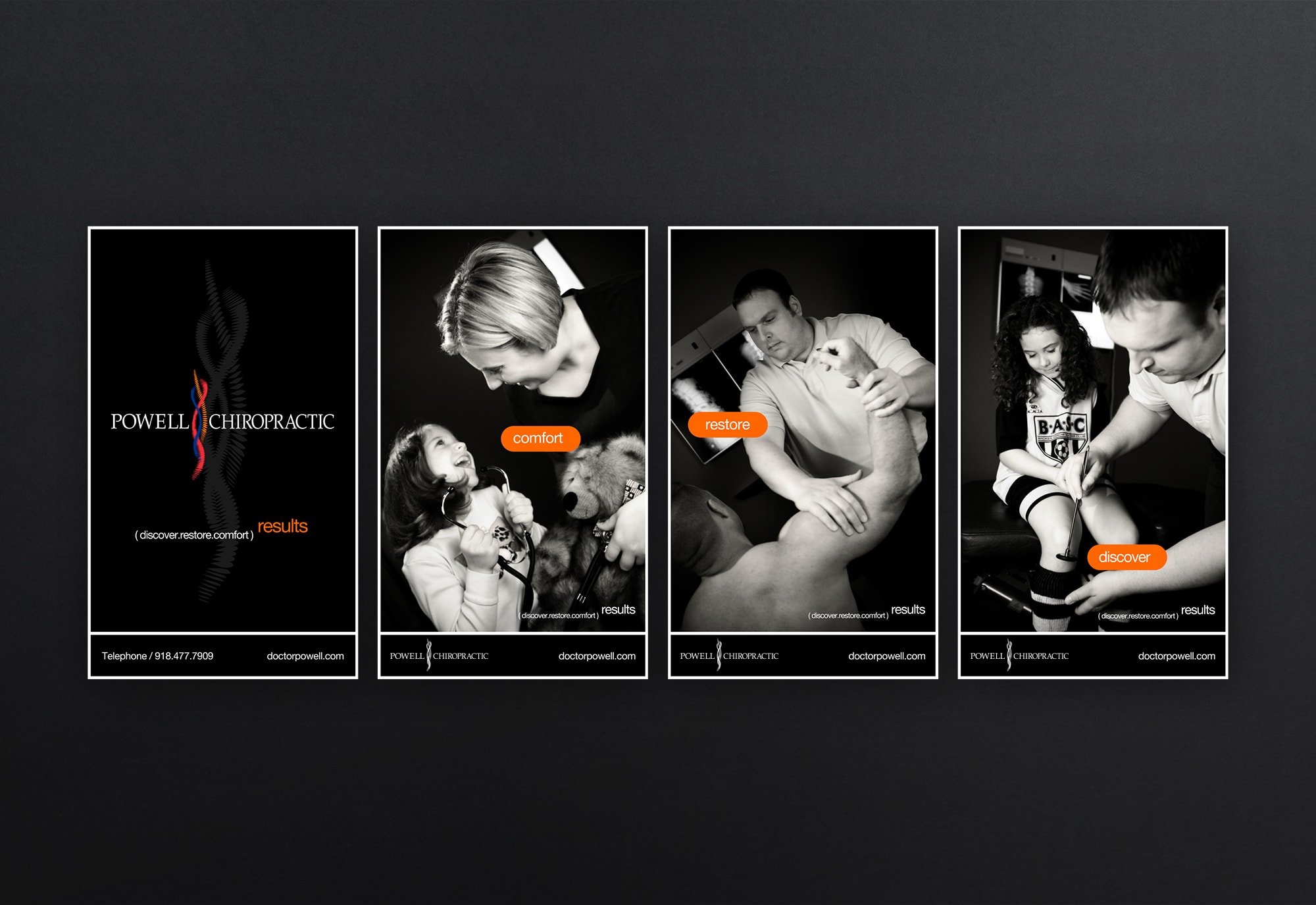 Powell Chiropractic Brand Development Poster Series