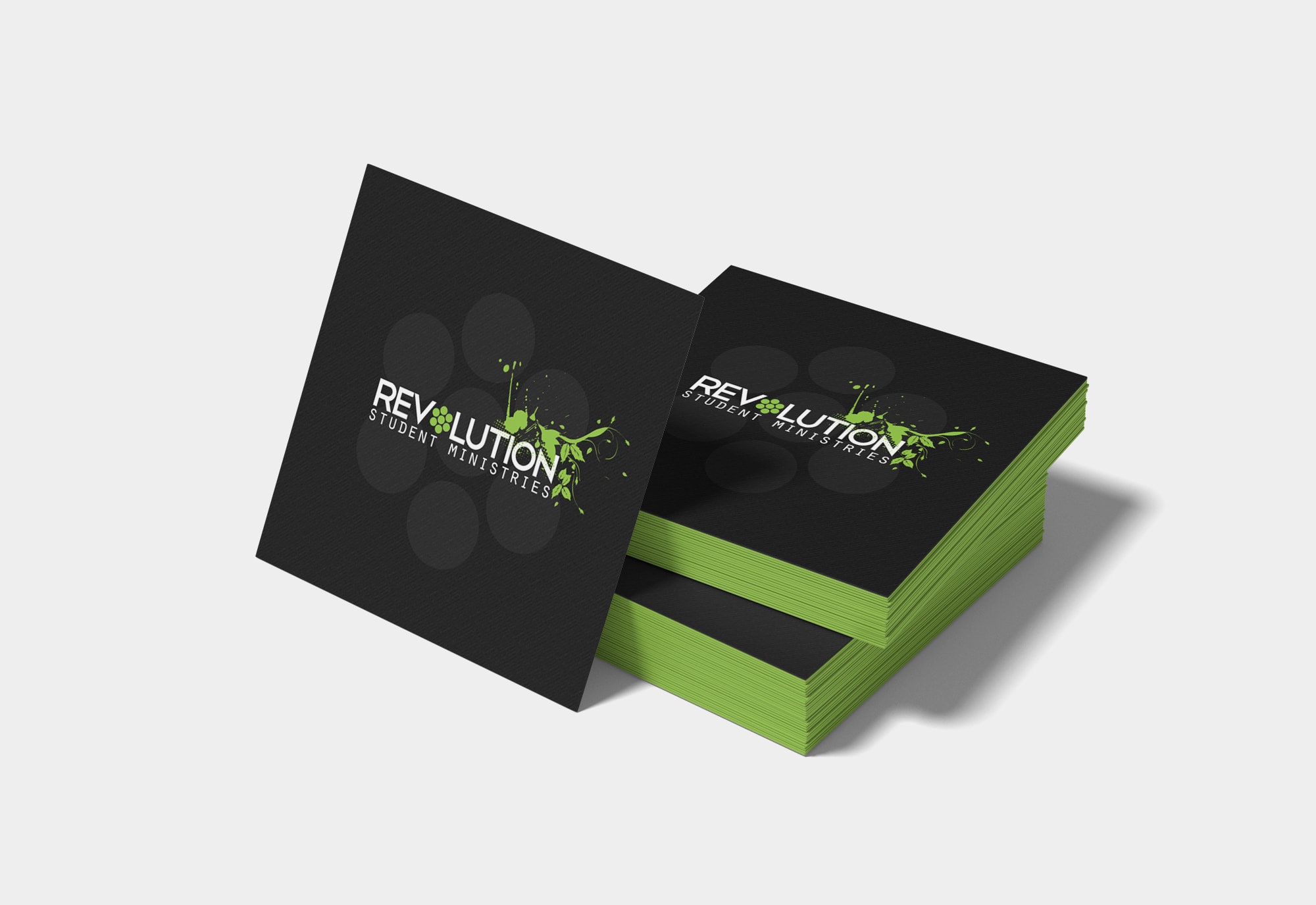 Revolution Student Ministries Logo Design on Card