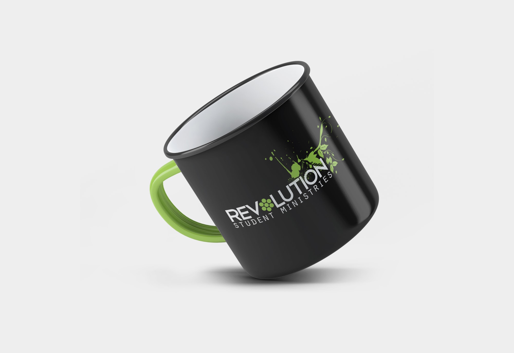 Revolution Student Ministries Logo Design on Mug