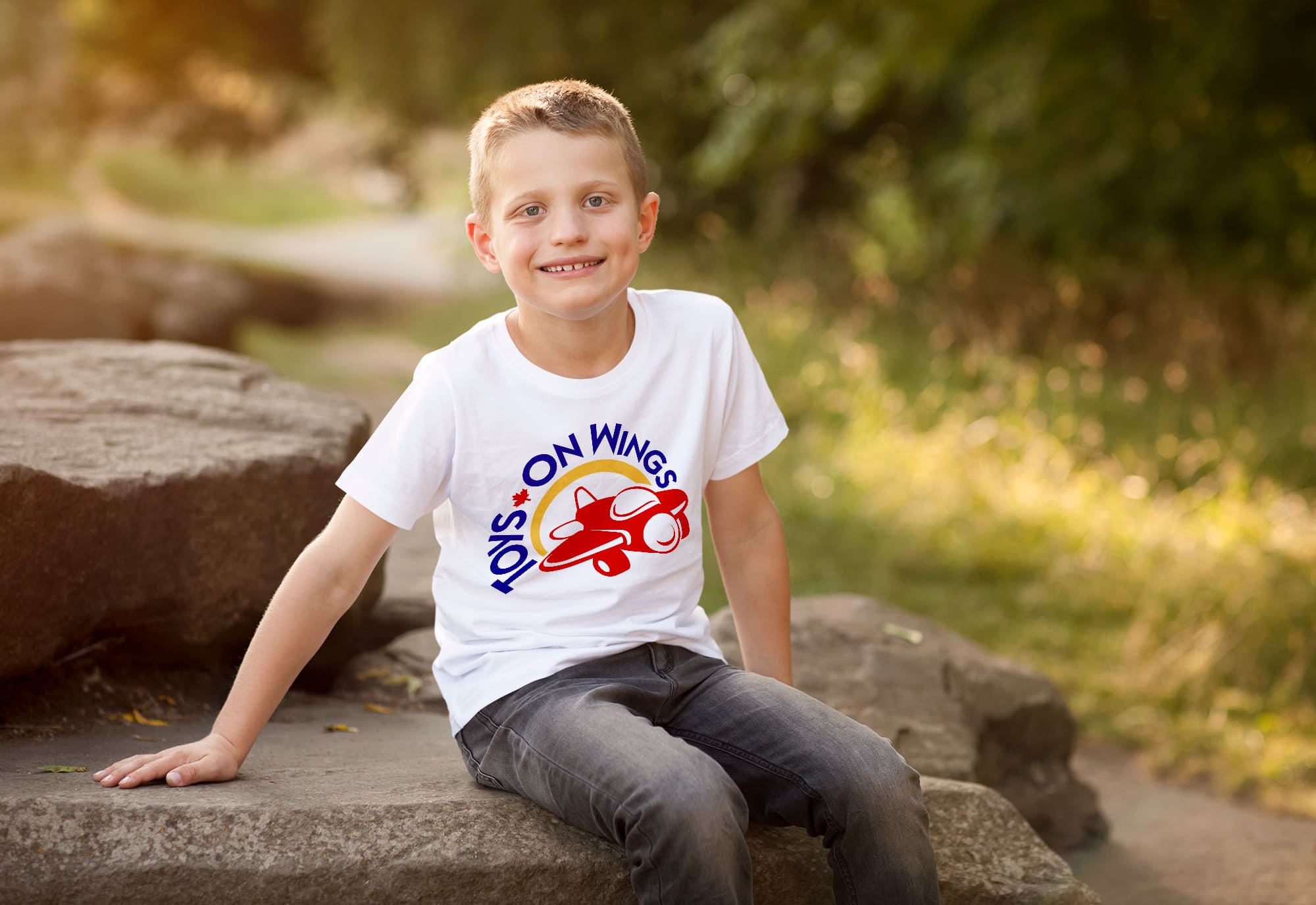 Toys on Wings Logo Design on Tee