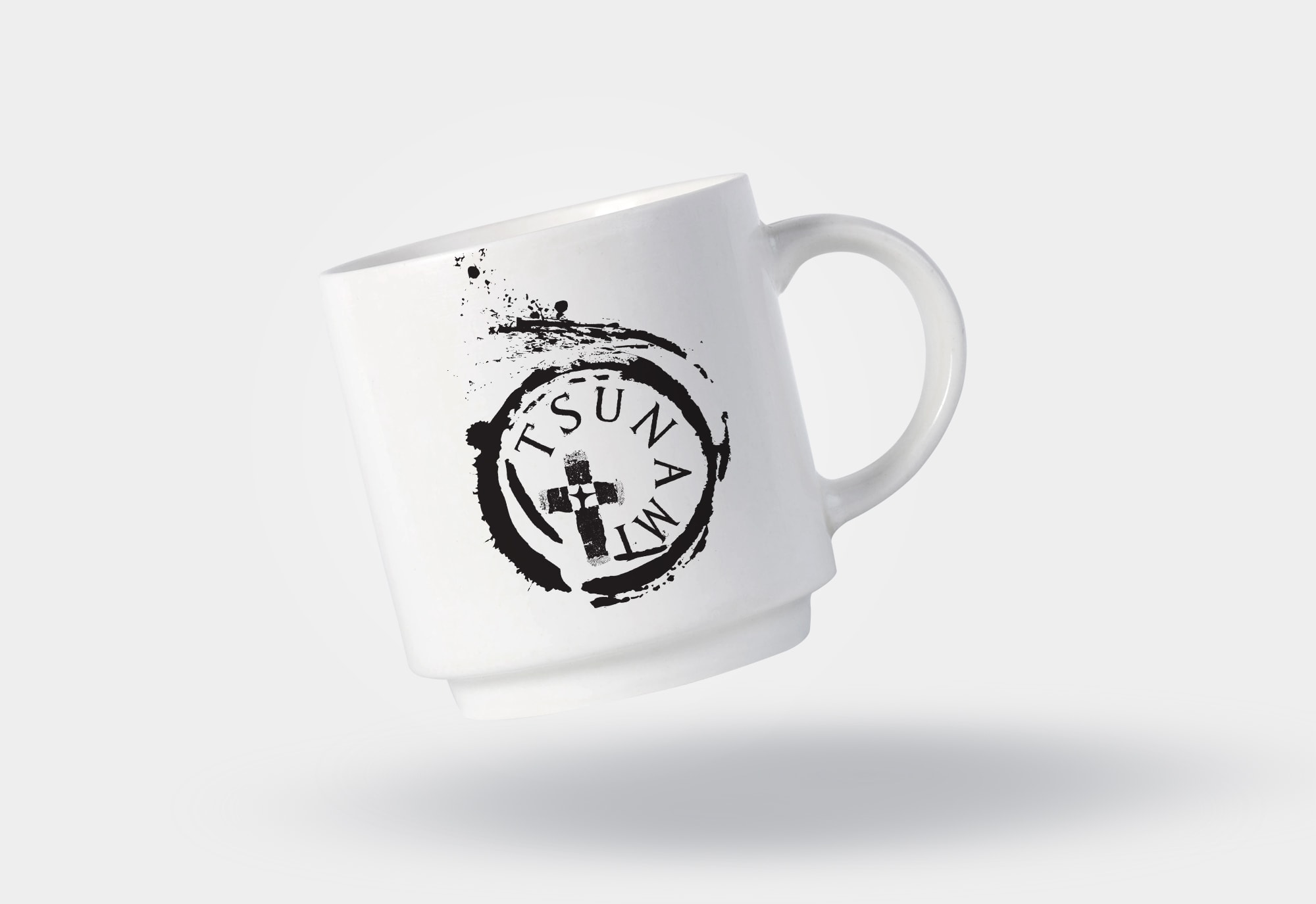 Tsunami Logo Design on Mug