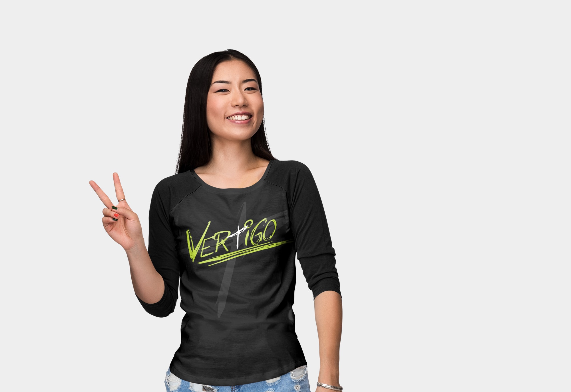 Vertigo Logo Design on Tee