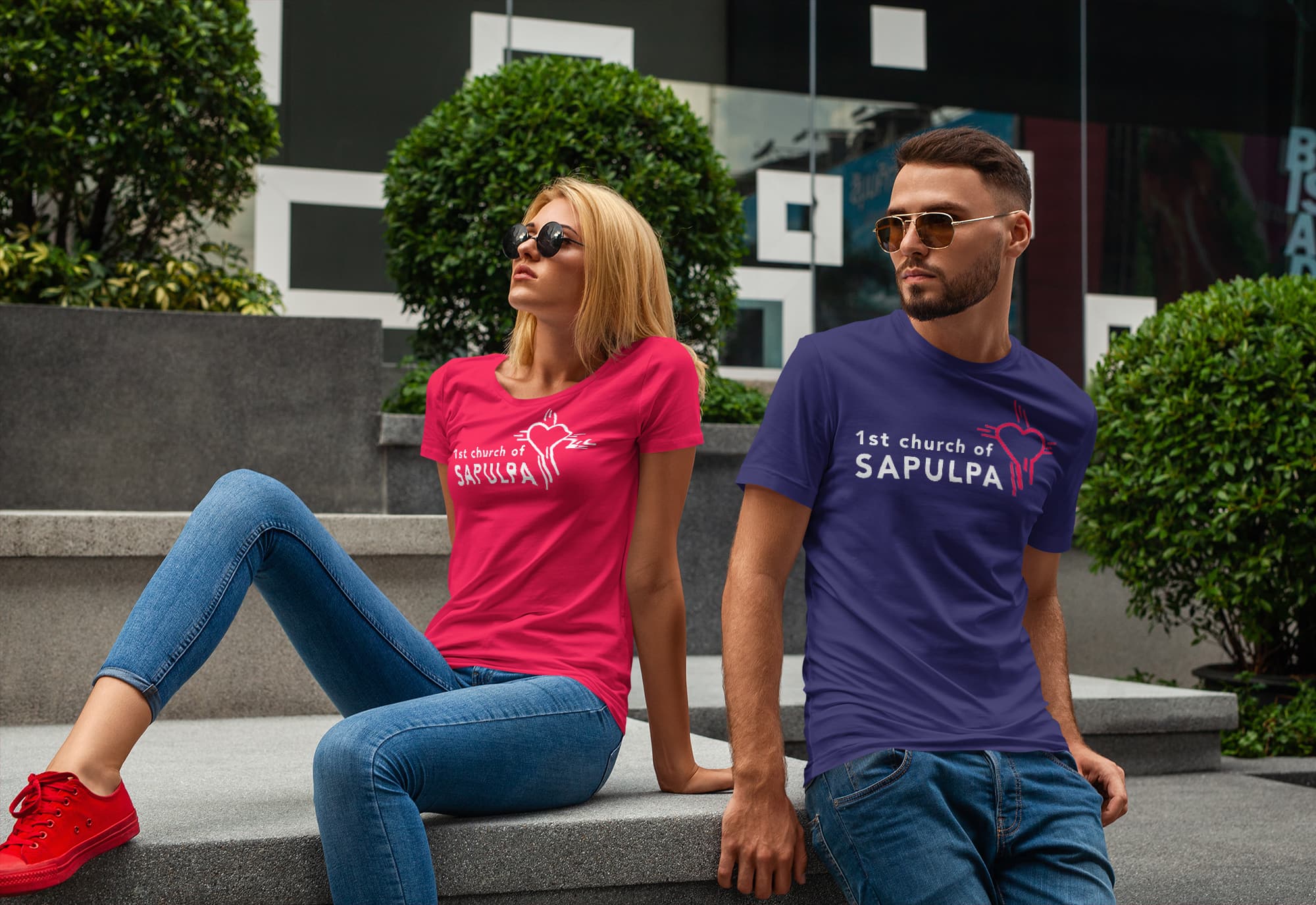1st Church of Sapulpa Tee by Matcha Design