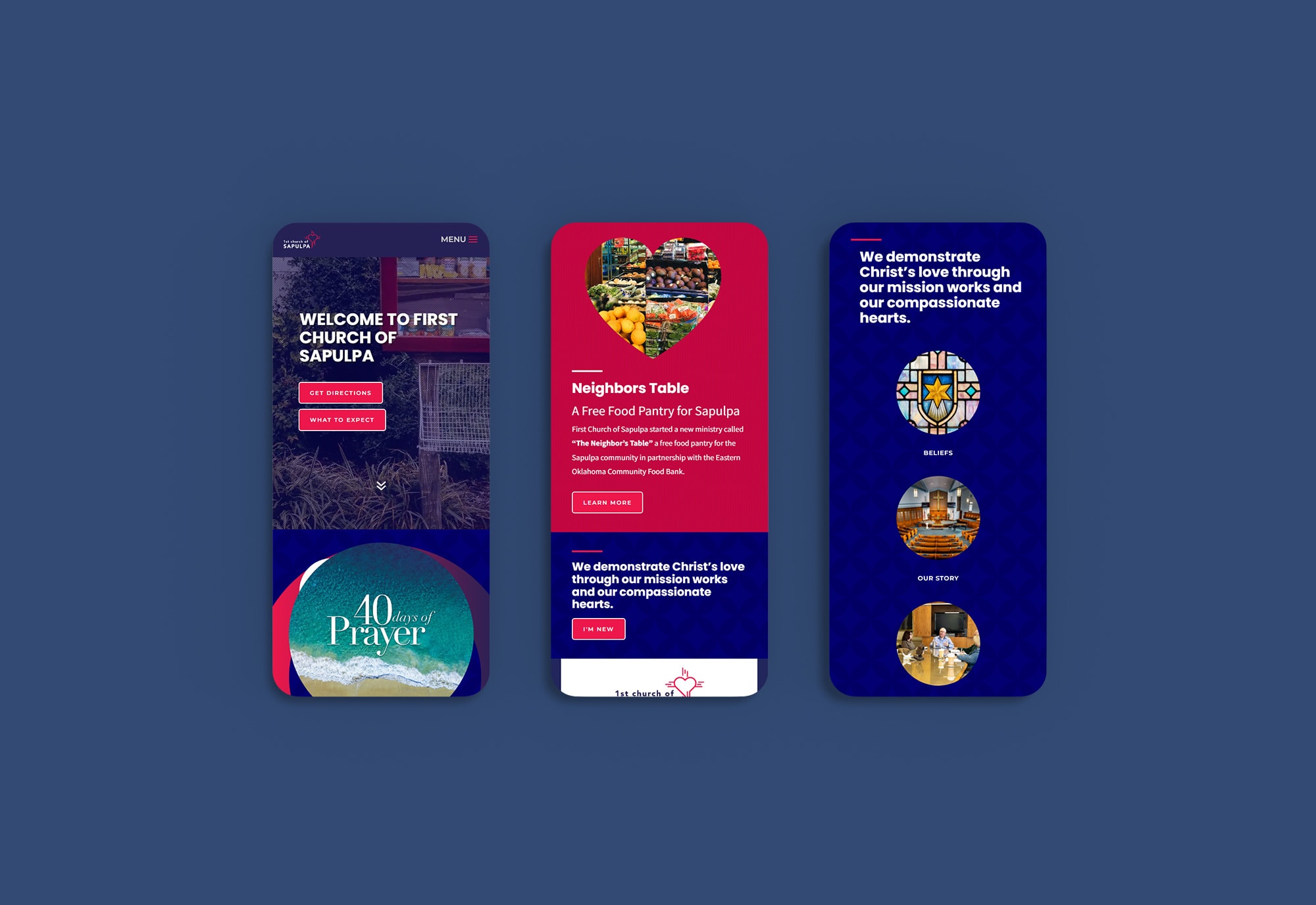 1st Church of Sapulpa Website Design by Matcha Design