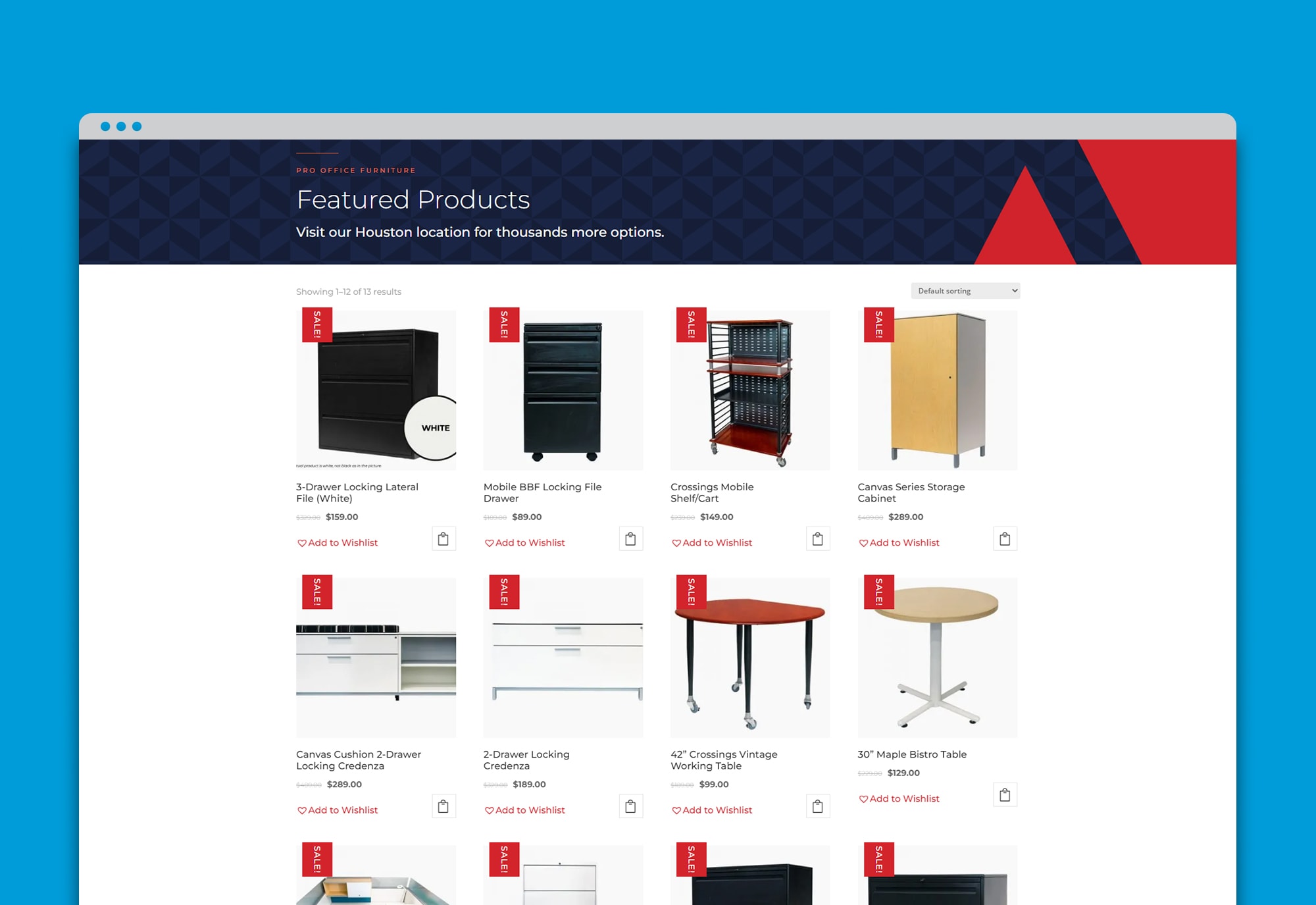 Pro Office Furniture Website