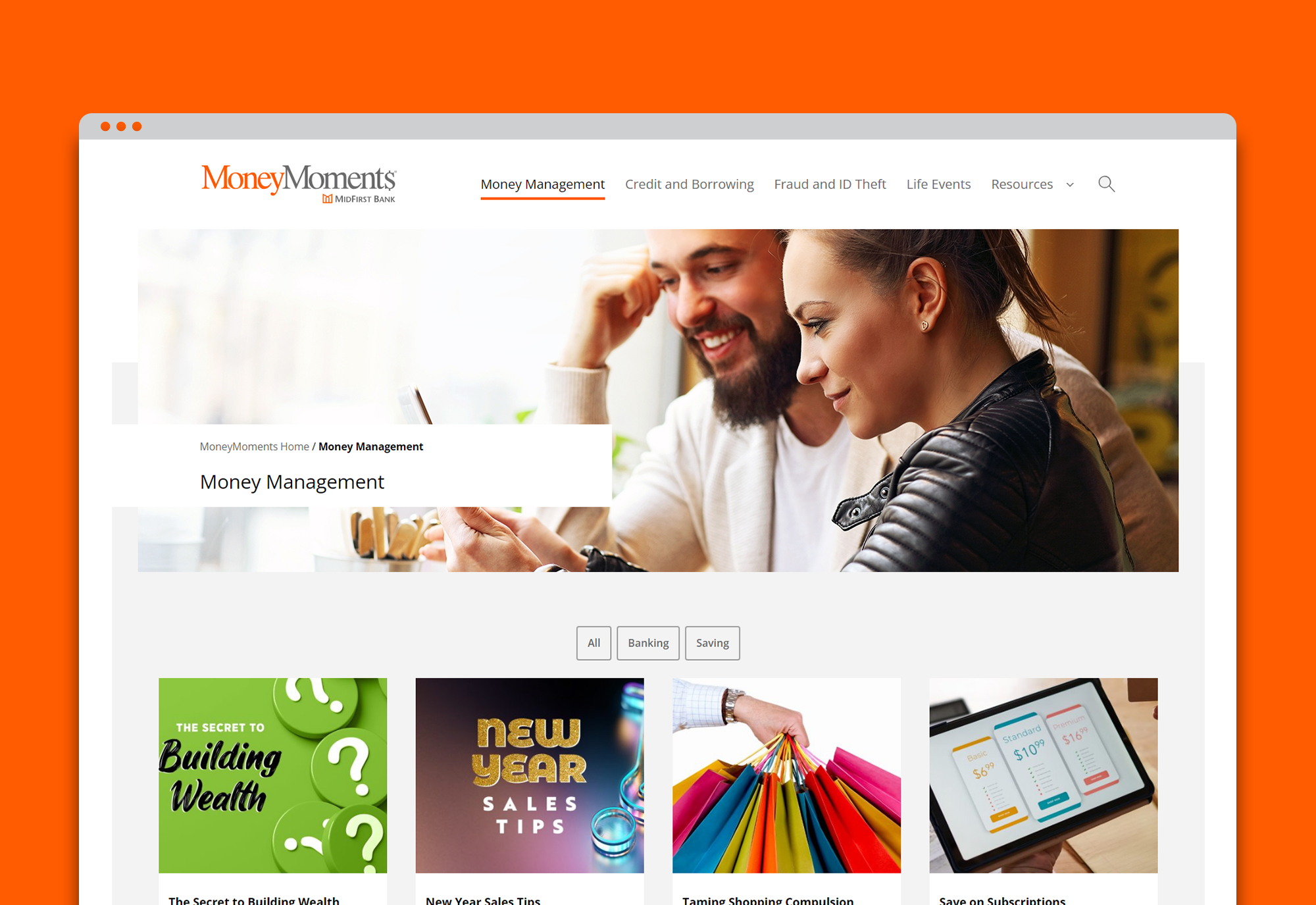 MoneyMoments Website Design &amp; Development by Matcha Design