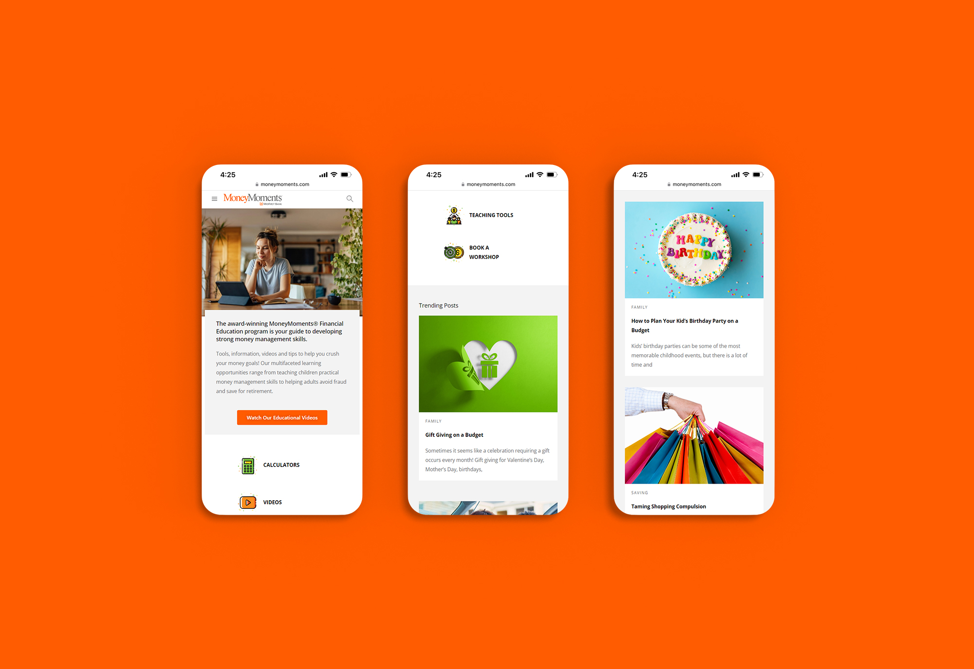 MoneyMoments Website Design &amp; Development by Matcha Design