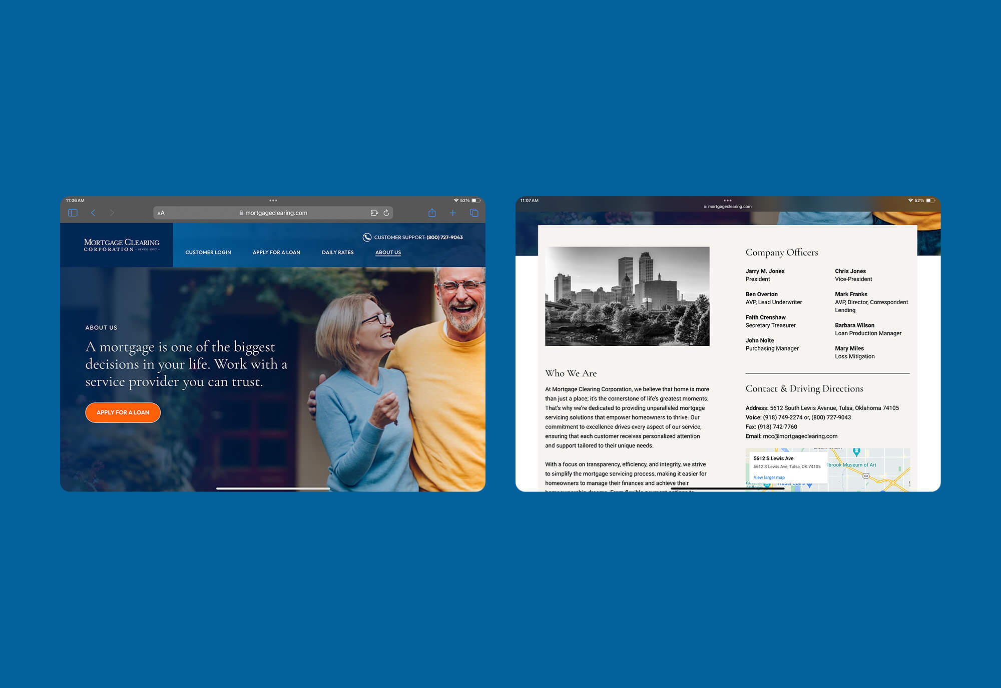 Mortgage Clearing Website Design &amp; Development by Matcha Design