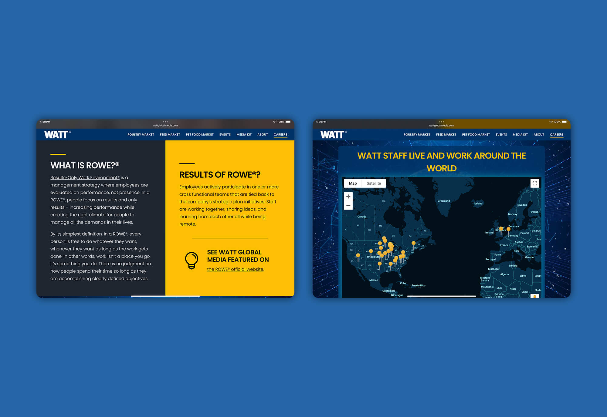 WATT Global Media Website Design &amp; Development by Matcha Design