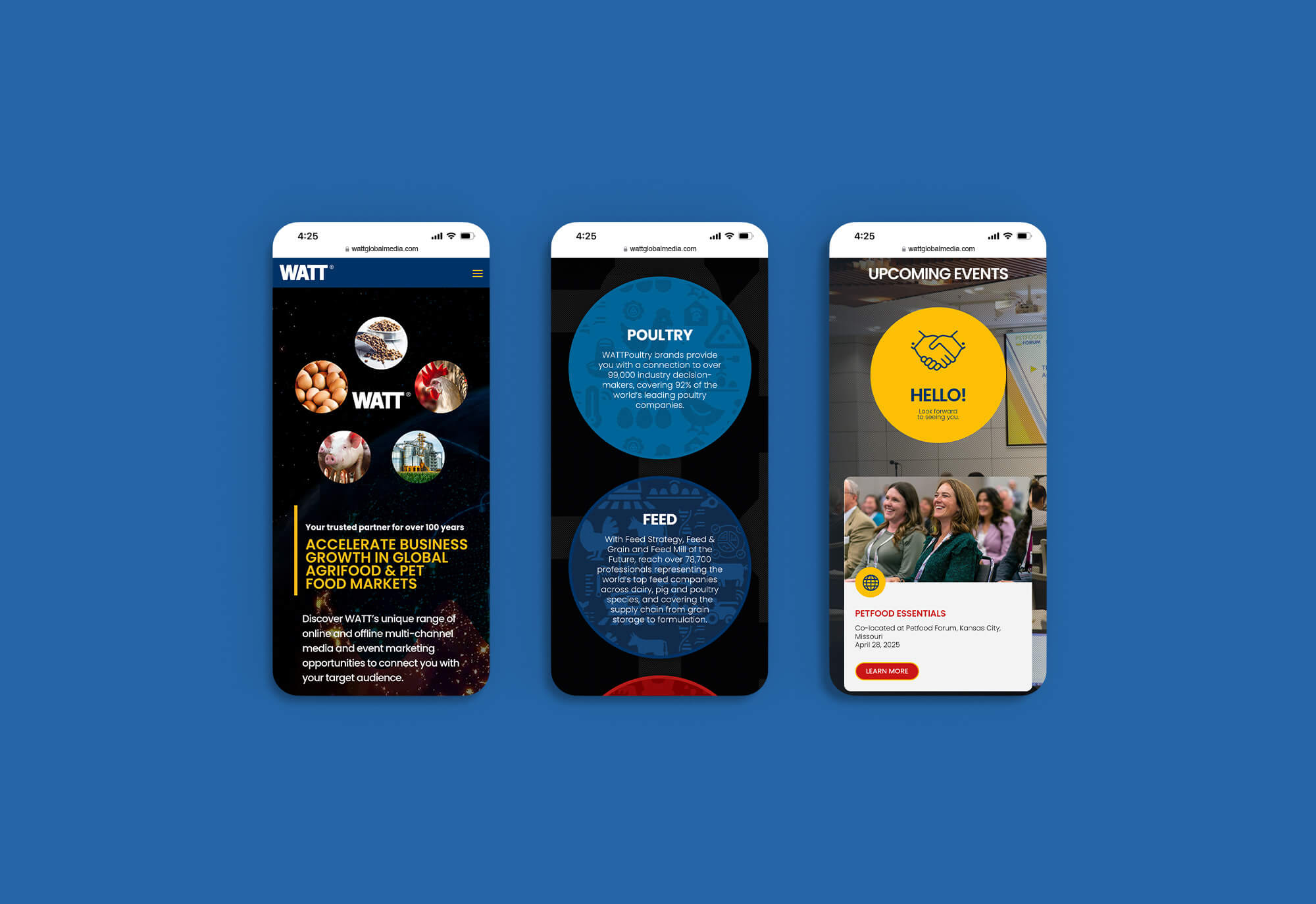 WATT Global Media Website Design &amp; Development by Matcha Design