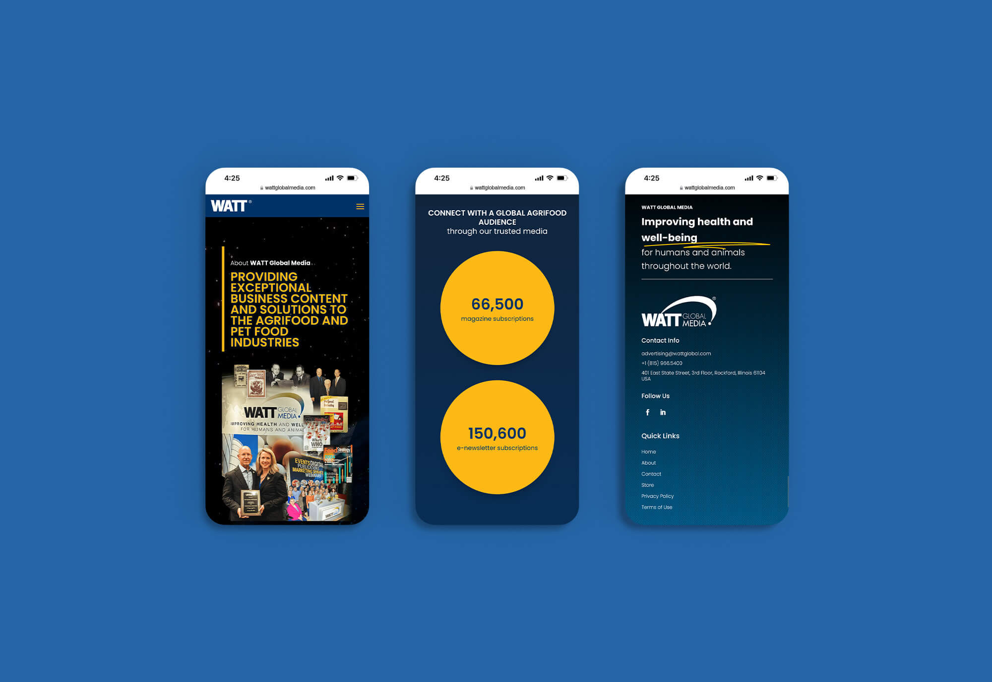 WATT Global Media Website Design &amp; Development by Matcha Design